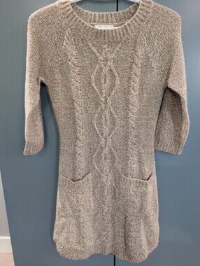 Pink.Rose Knit Sweater Dress